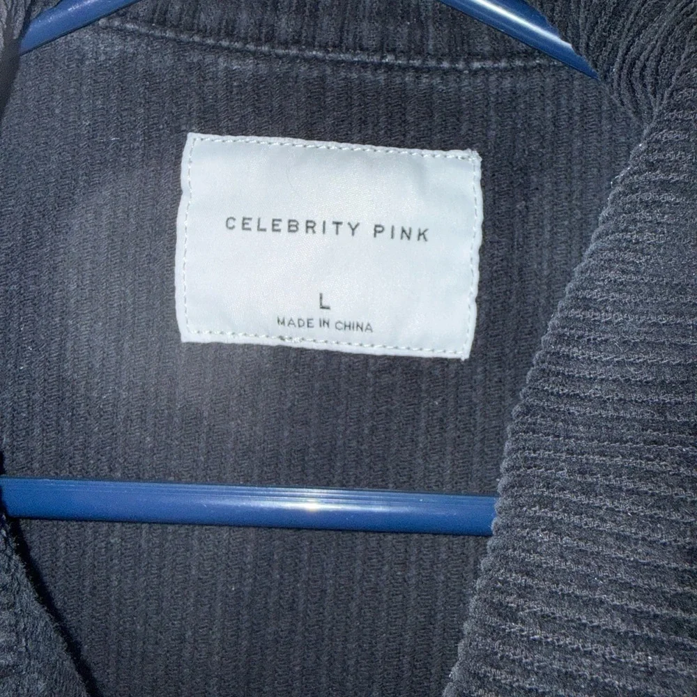 ⭐️Celebrity Pink Black Corduroy Jacket - Picture 2 of 8